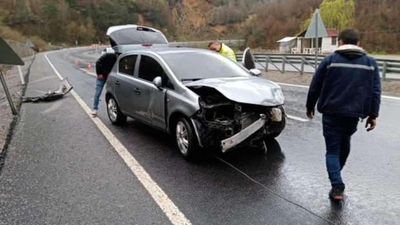 Kozlu'da trafik kazası:2 yaralı