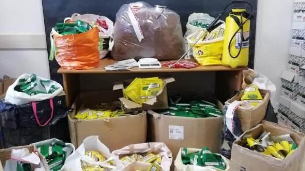 Marmaris'te kaçak tütün operasyonu; 3 gözaltı