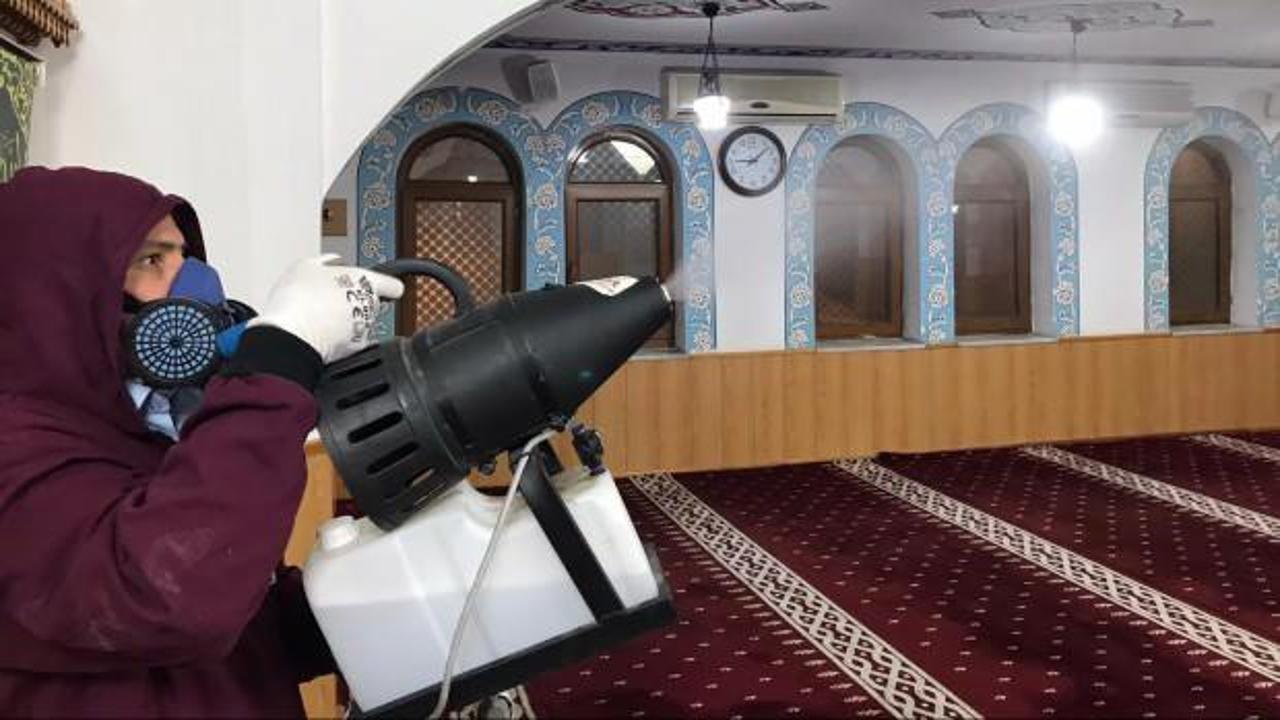 Ramazana özel camilere ücretsiz dezenfekte