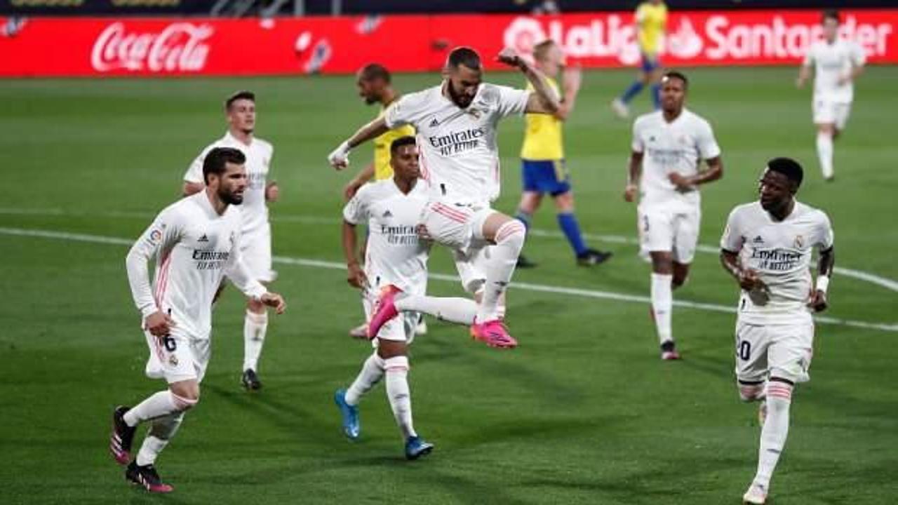 Real Madrid, Cadiz deplasmanında Benzema ile kazandı