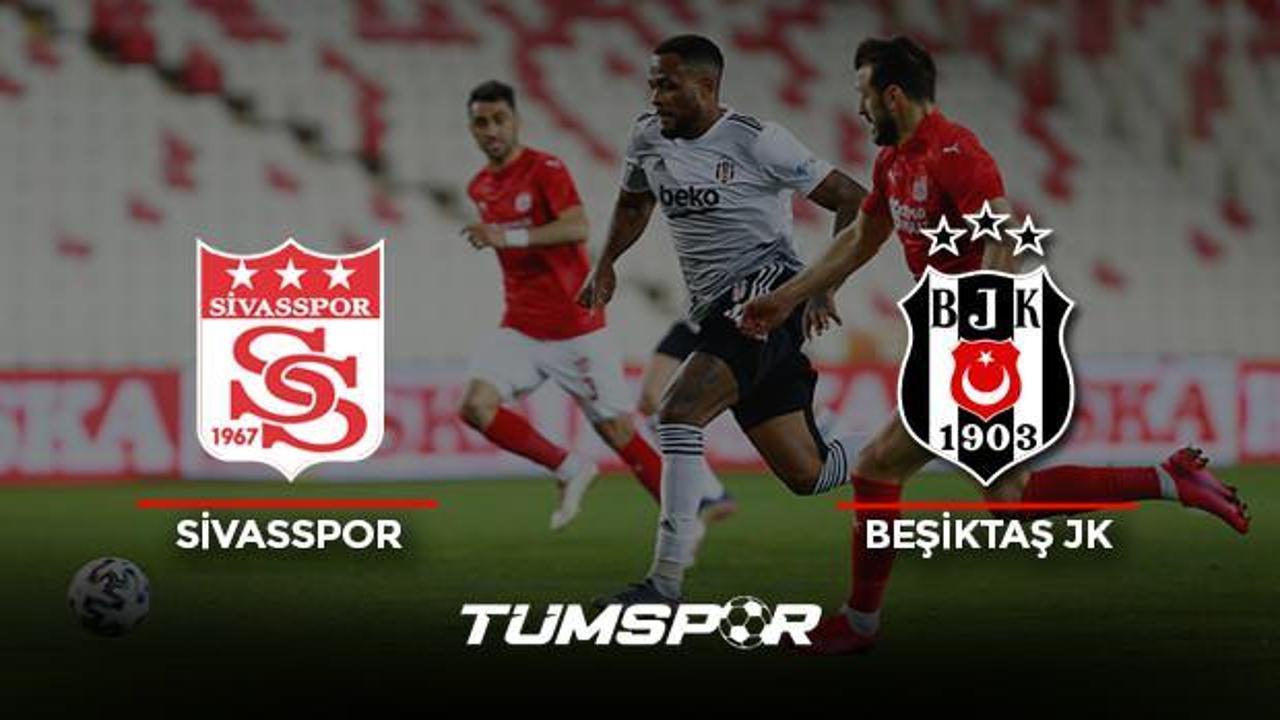 Sivasspor Beşiktaş maçı geniş özeti ve golleri (BeIN Sports) Kara Kartal deplasmanda yaralandı!