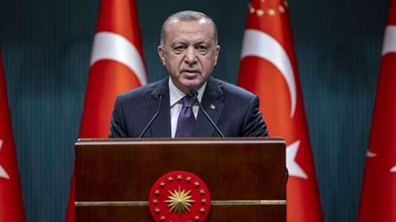 Başkan Erdoğan'dan şehit ailelerine taziye mesajı
