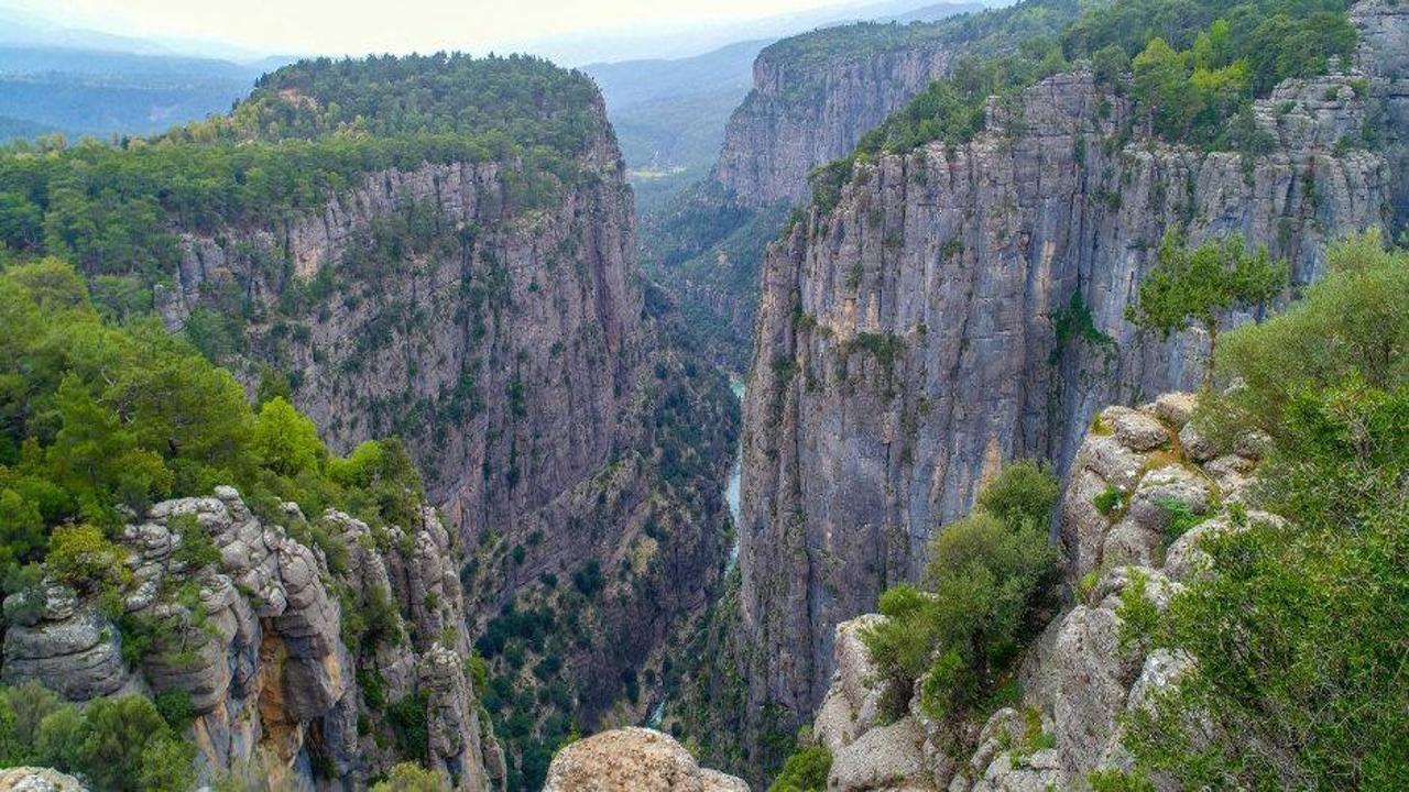 Antalya'nın büyüleyici kanyonları turist bekliyor
