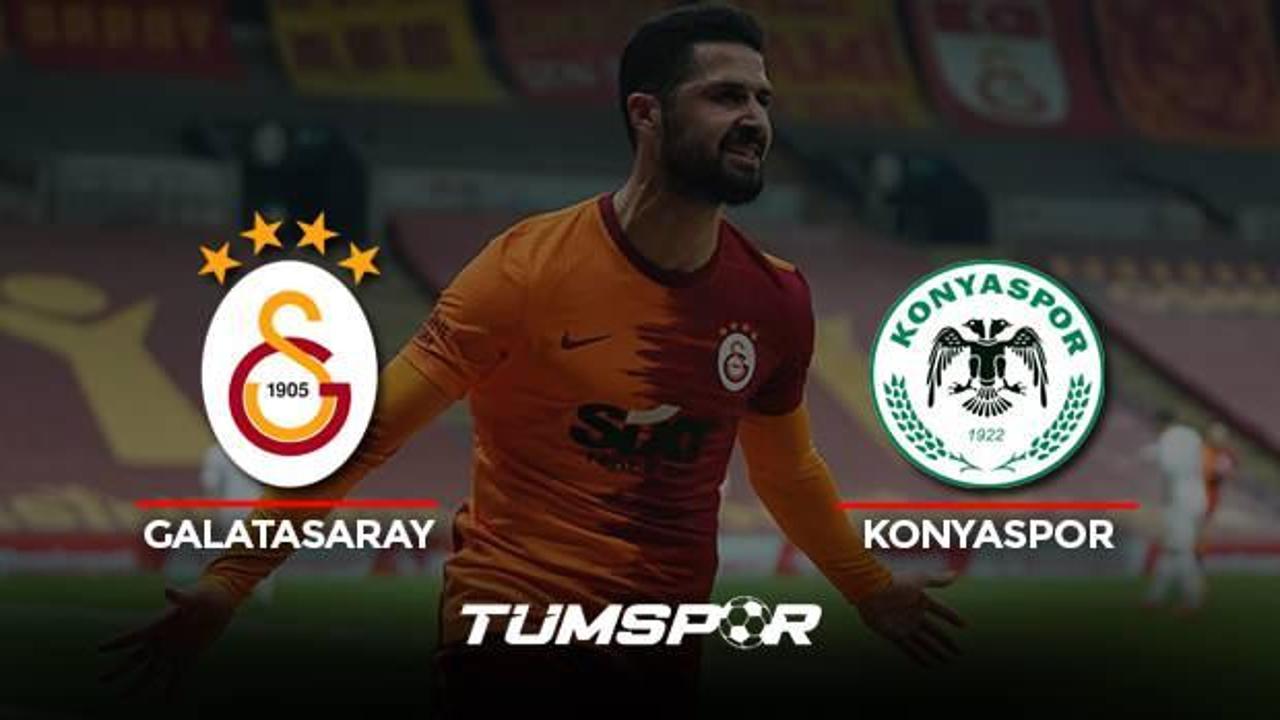 Galatasaray Konyaspor maçı geniş özeti ve golleri (BeIN Sports) Aslan Emre'yle güldü!