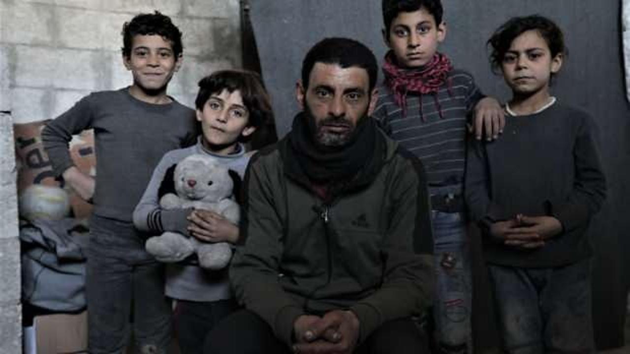 Suriye’de evsiz kalan baba, çocukları için yardım bekliyor