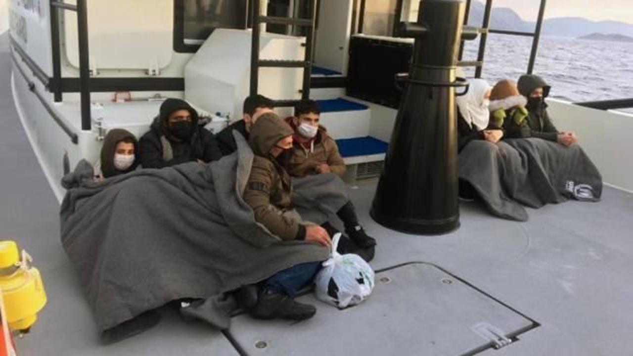 Yunanistan tarafından geri itilen 8 düzensiz göçmen kurtarıldı