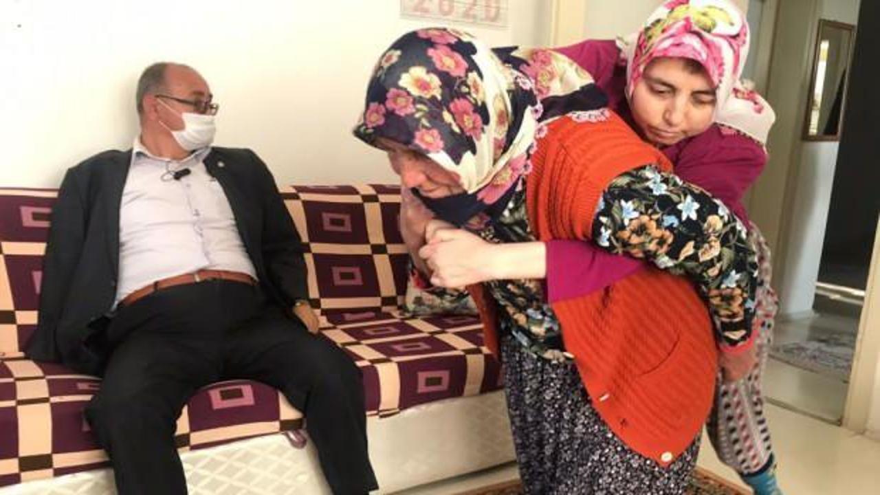 Engelli evlatlarına g&ouml;z&uuml; gibi bakıyor! Yardım &ccedil;ağrısı...