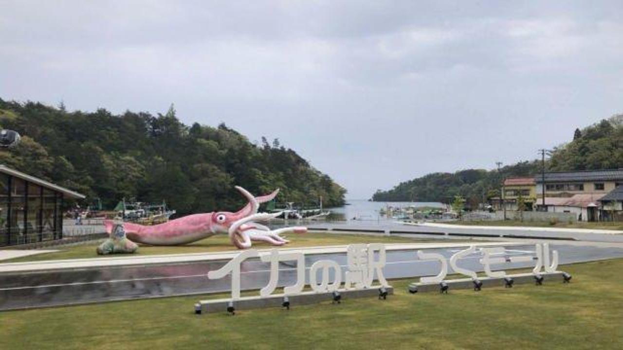 Japonya’da Covid-19 yardım fonu ile “kalamar heykeli” inşa edildi