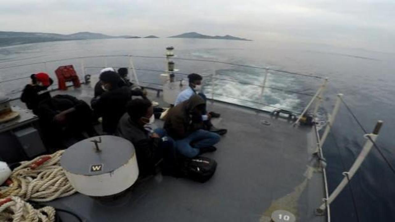 Türk karasularına itilen 8 düzensiz göçmen kurtarıldı