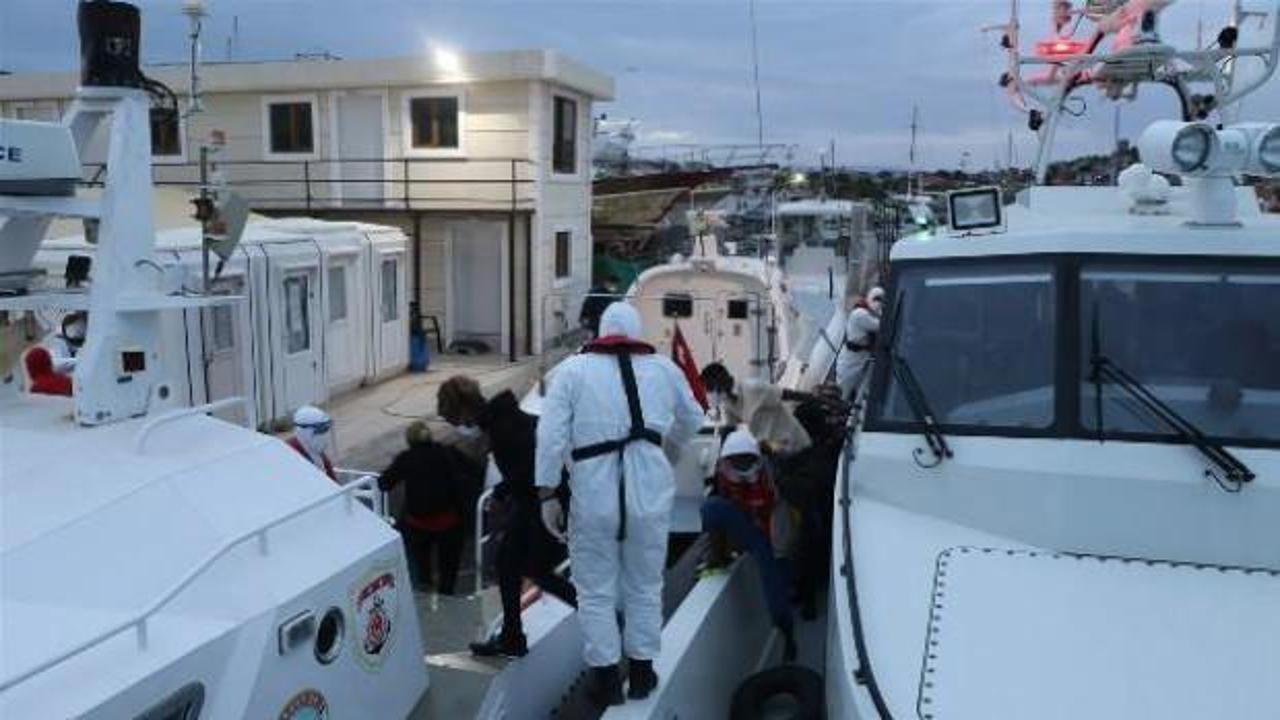 Yunanistan'ın geri ittiği 39 göçmen kurtarıldı
