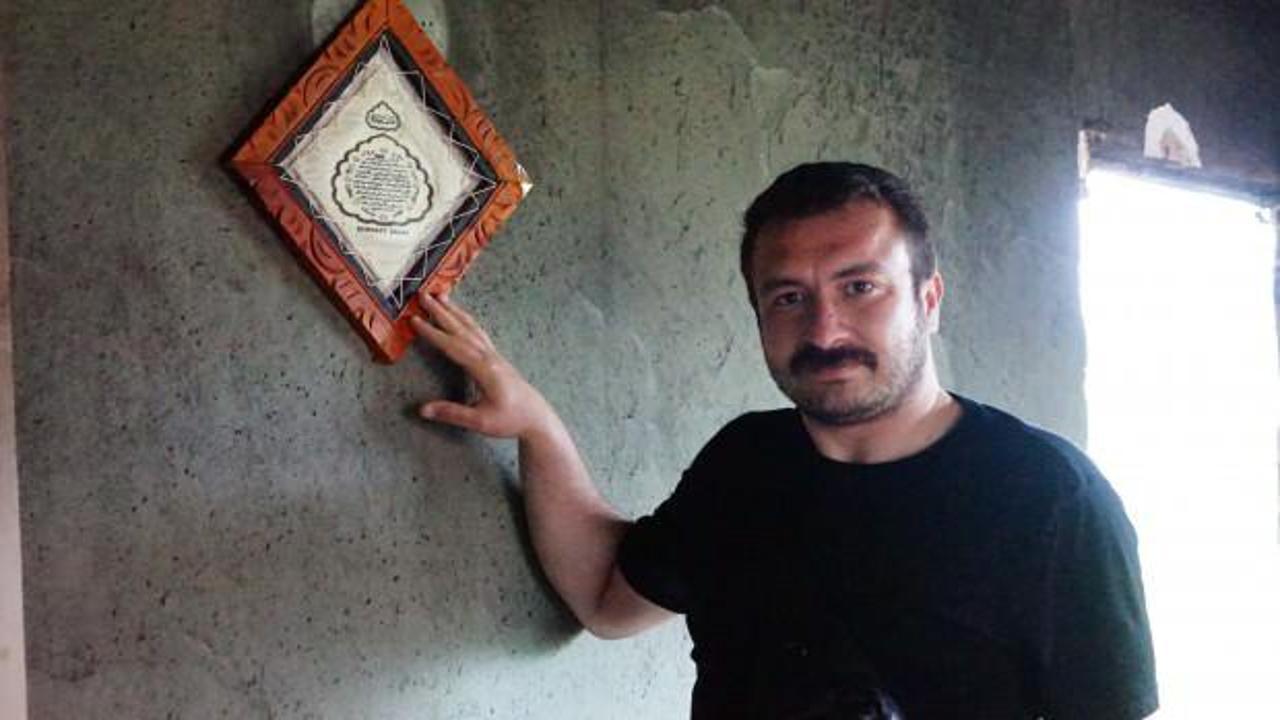 6 ev yandı, asılı duran &lsquo;Bereket&rsquo; duası yanmadı 