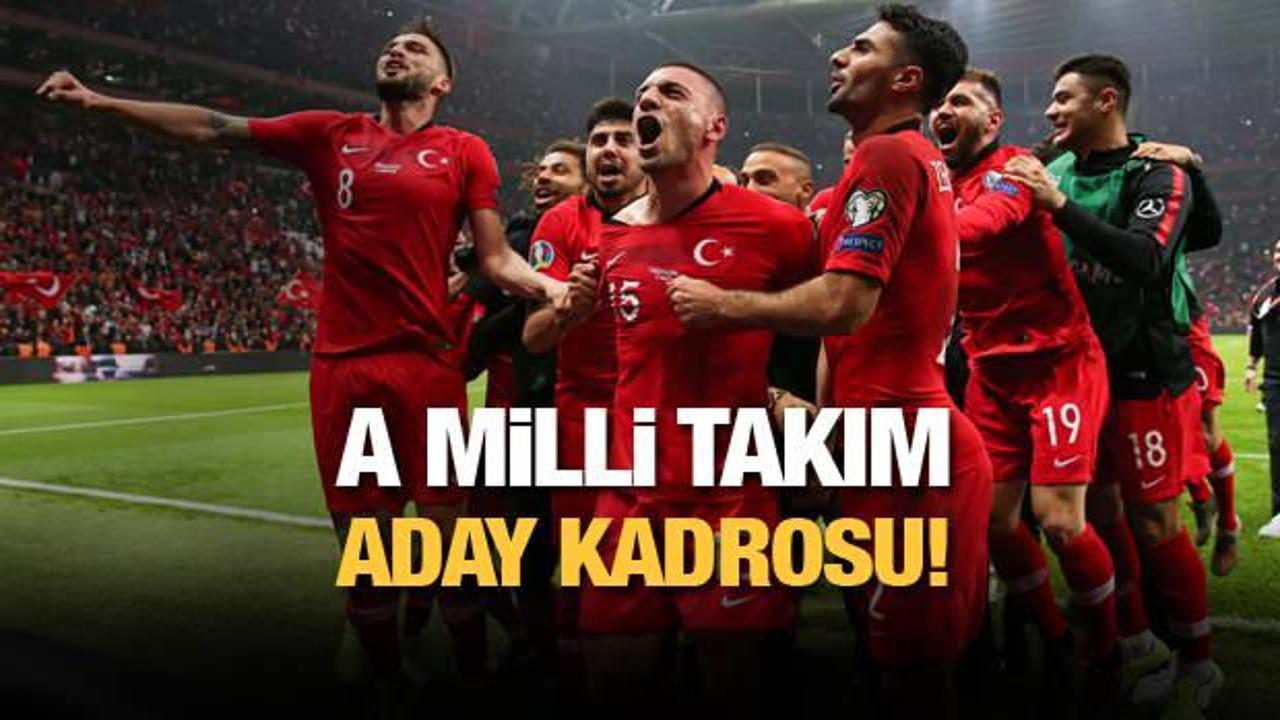 A Milli Takımın aday kadrosu açıklandı! İşte Türkiye'nin EURO 2020 kadrosu!