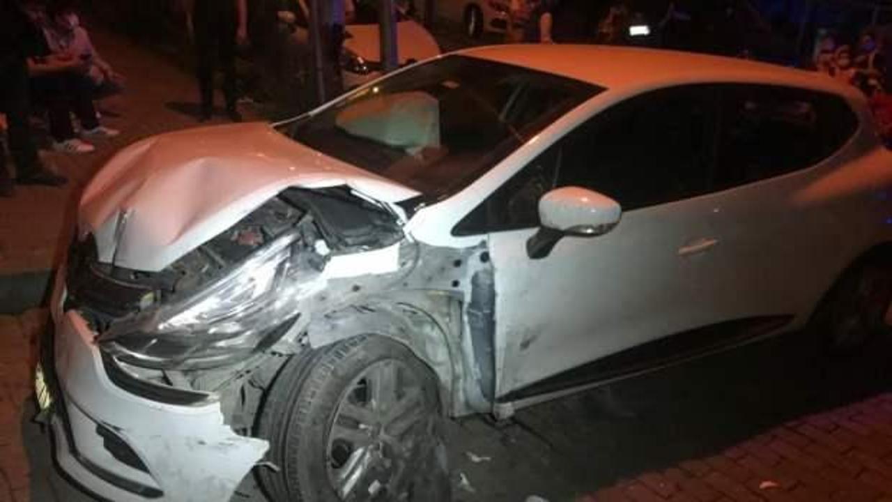 Güngören’de 4 aracın karıştığı kazada 2 kişi yaralandı