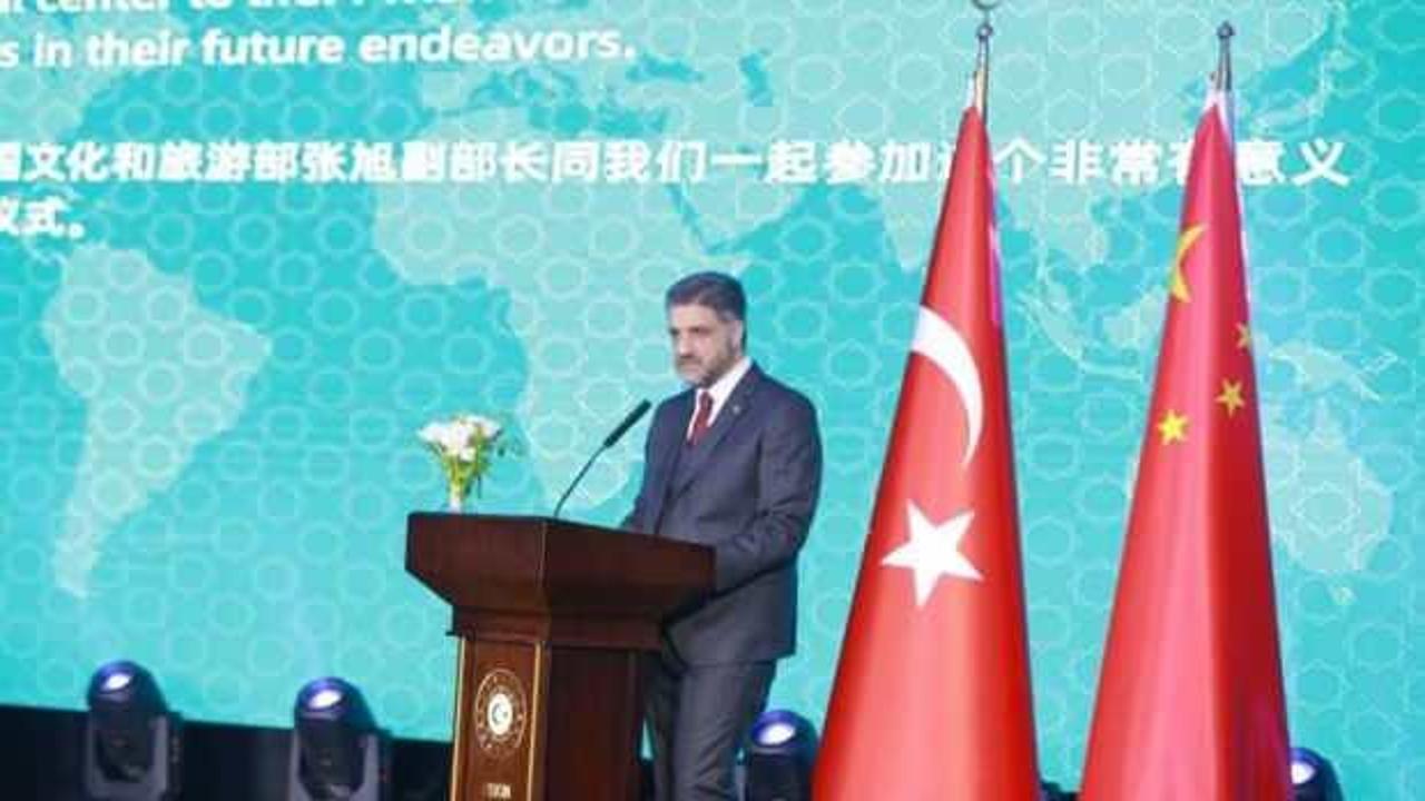 Çin’de Yunus Emre Türk Kültür Merkezi açıldı