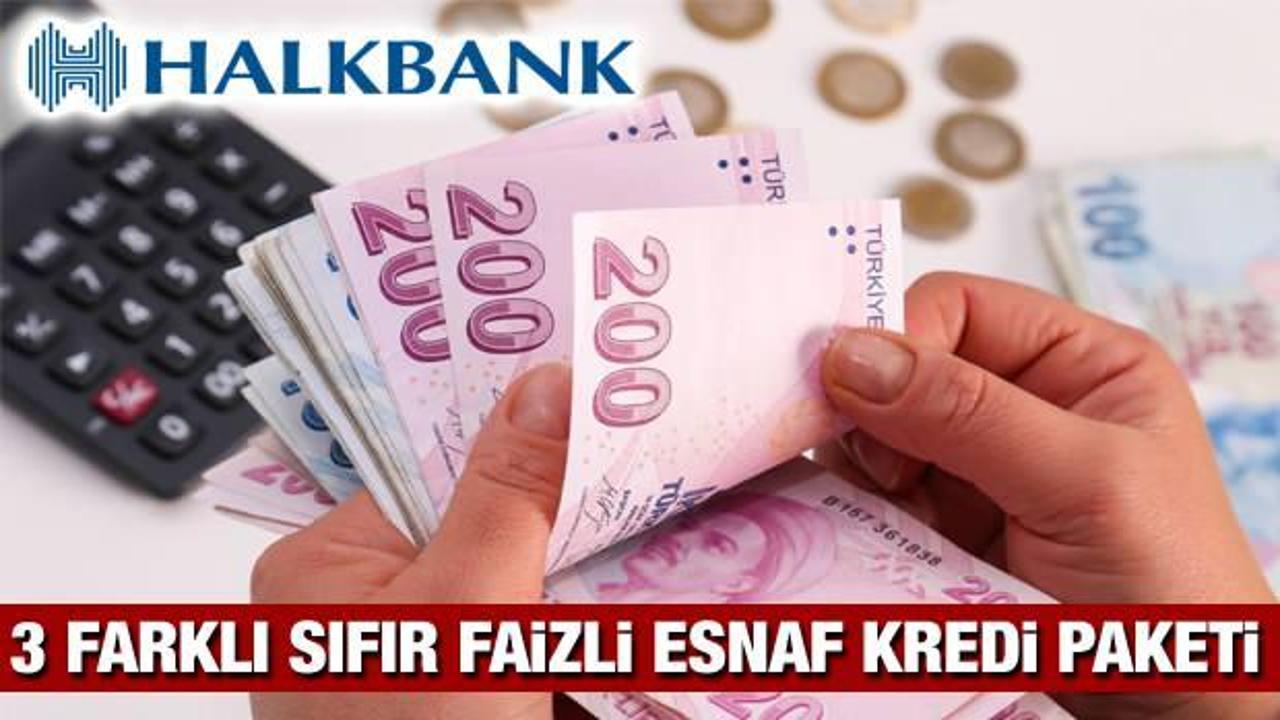 Halkbank'tan Sıfır Faizli Esnaf Kredi paketi! Başvuru şartları neler?