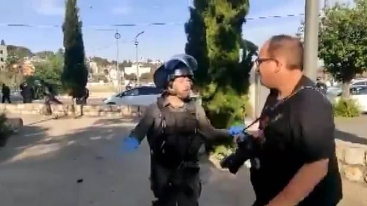İsrail polisinden haber takibi yapan gazetecilere saldırı