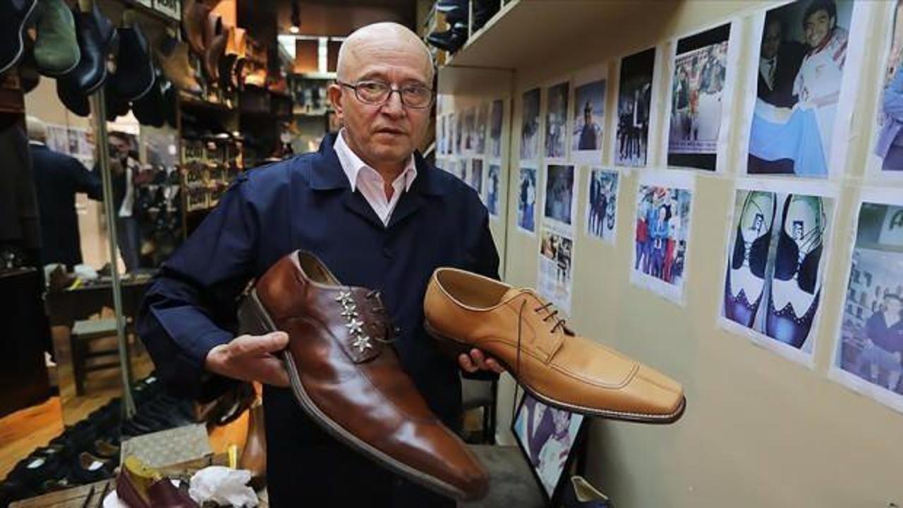 Beyoğlu'nda 32 yıldır dev ayaklara ayakkabı yapıyor!
