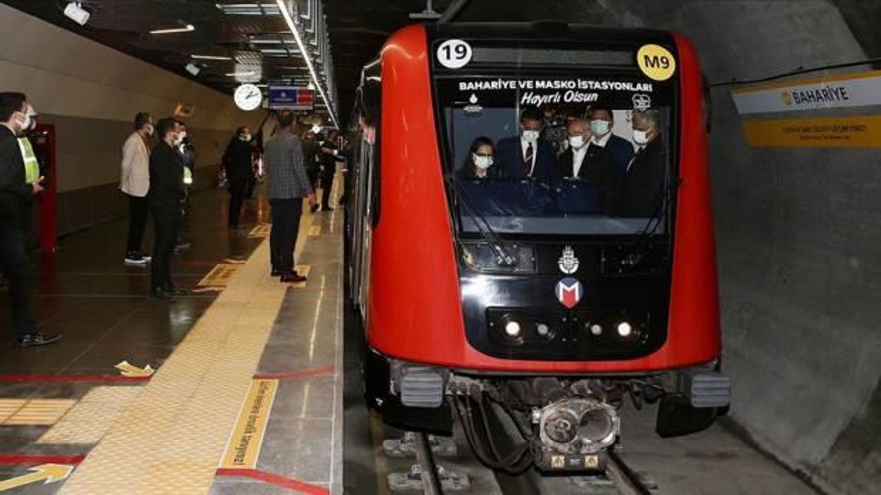 Ataköy-Olimpiyat Metro Hattı'nın 2 istasyonu hizmete açıldı