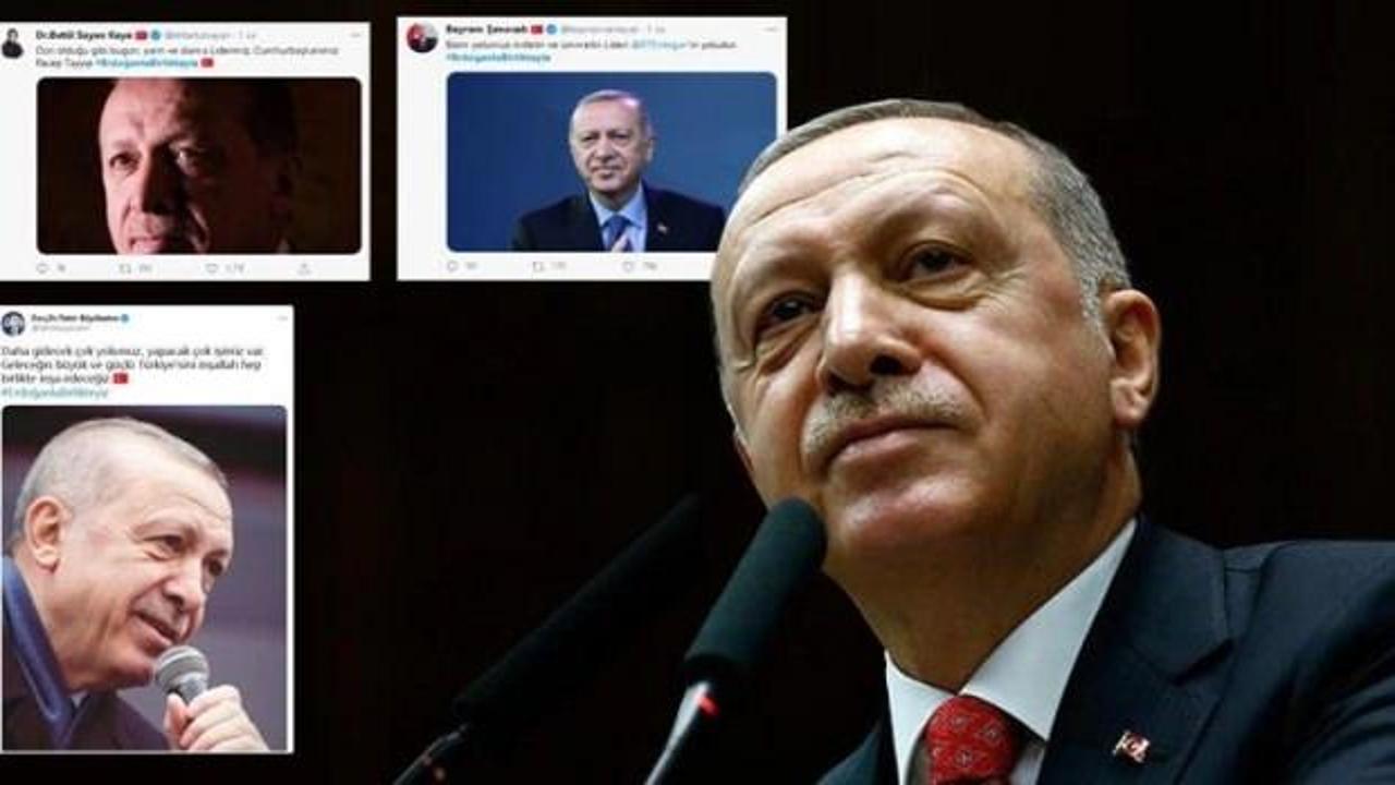 Binlerce tweet atıldı! "Erdoğanla Birlikteyiz"