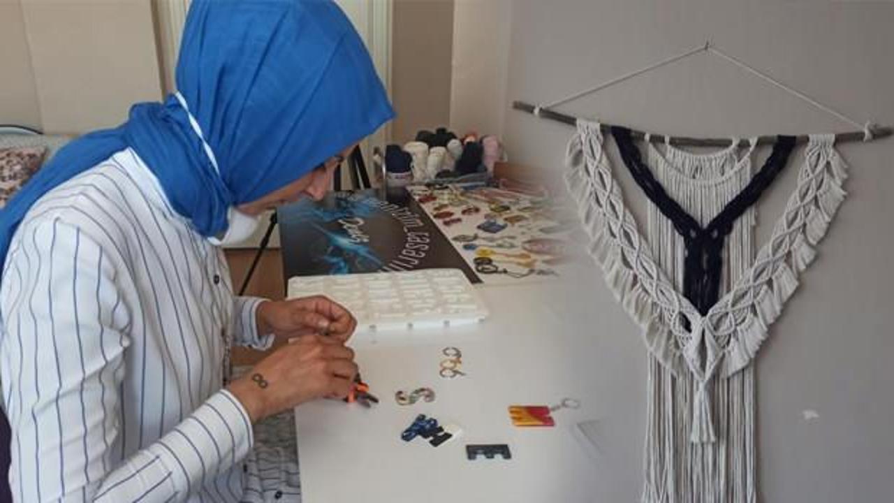 Samsun'da 1 çocuk annesi kadın hobi olarak başladı, meslek sahibi oldu