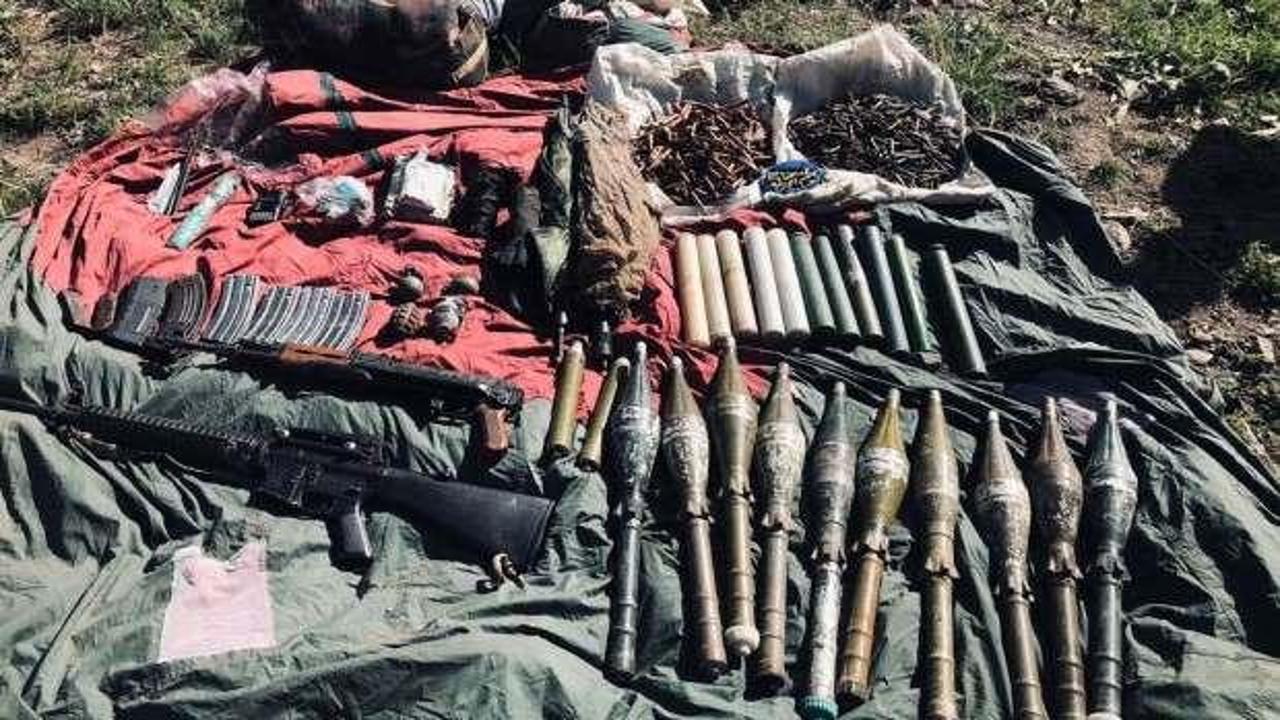 Van’da teröristlere ait silah ve mühimmat ele geçirildi