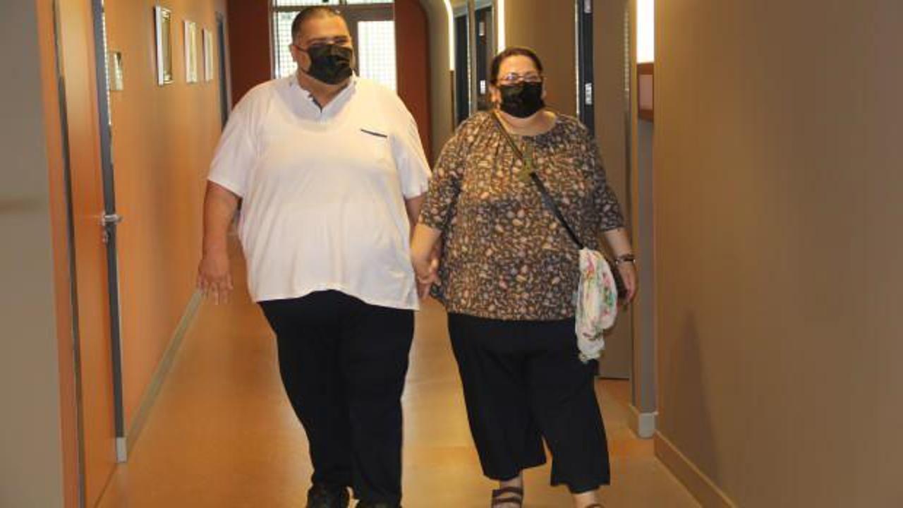 İzmir'de süper obez çift tüp mide ameliyatıyla 1 ayda 25 kilo verdi
