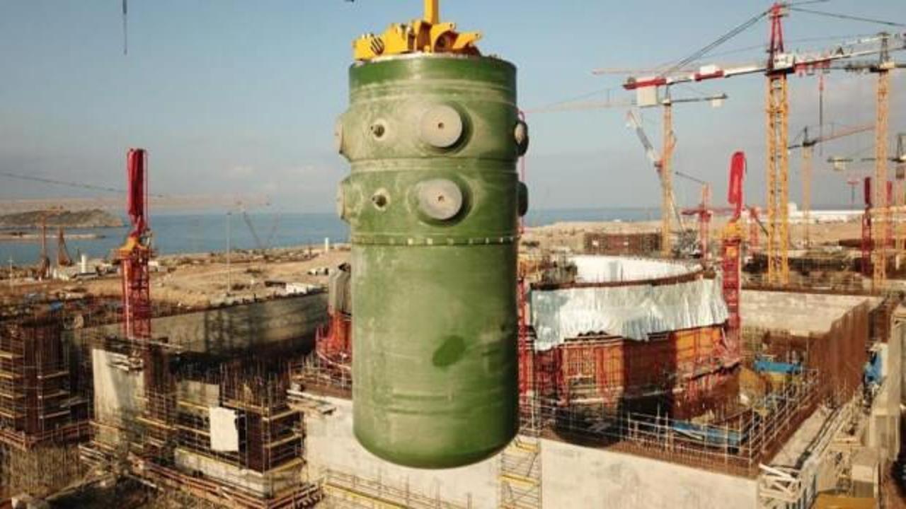 Akkuyu NGS'de birinci ünitenin reaktör kabının montajı tamamlandı