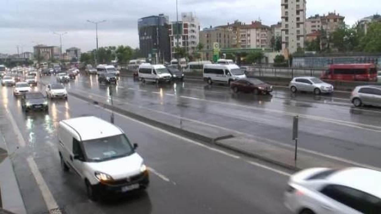 Anadolu Yakası'nda yağmur etkili oldu
