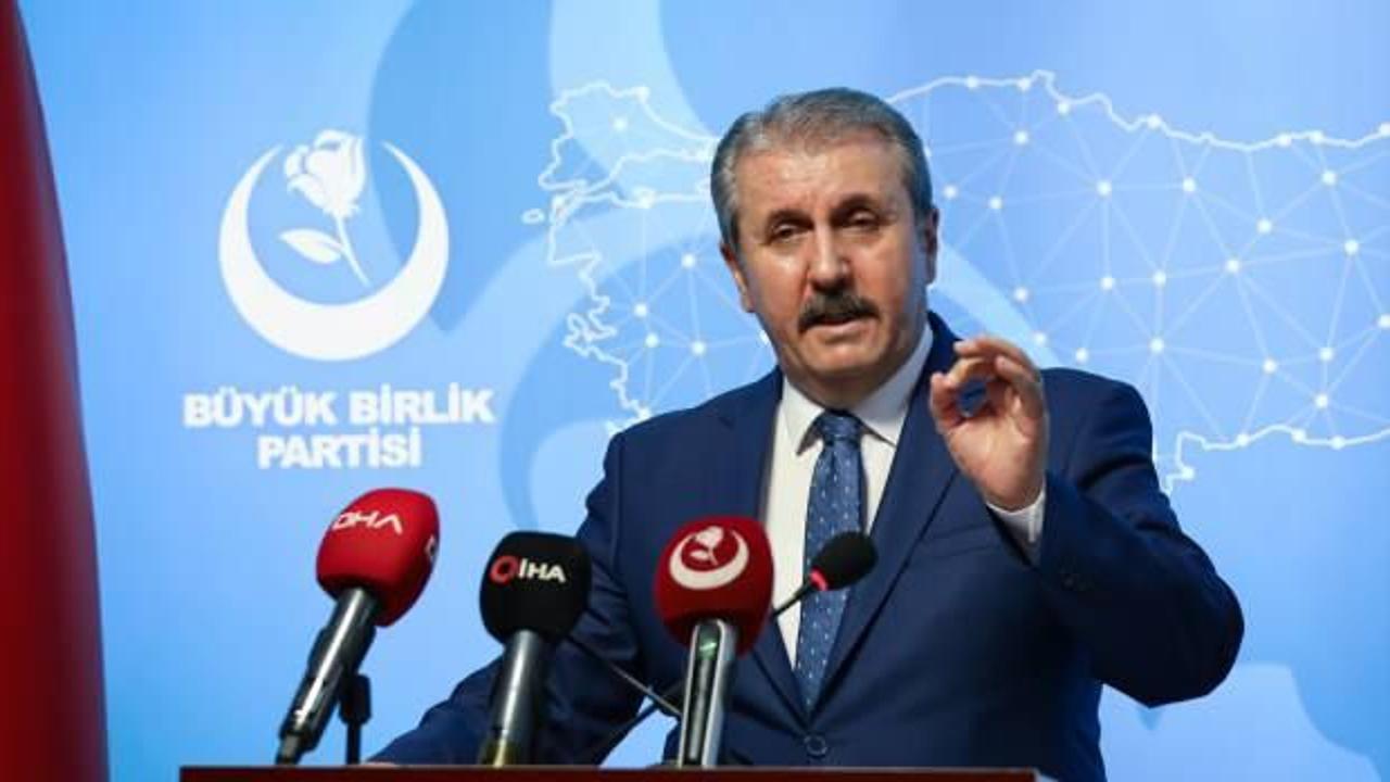 BBP Genel Başkanı Destici: Meclis'te de terörist istemiyoruz