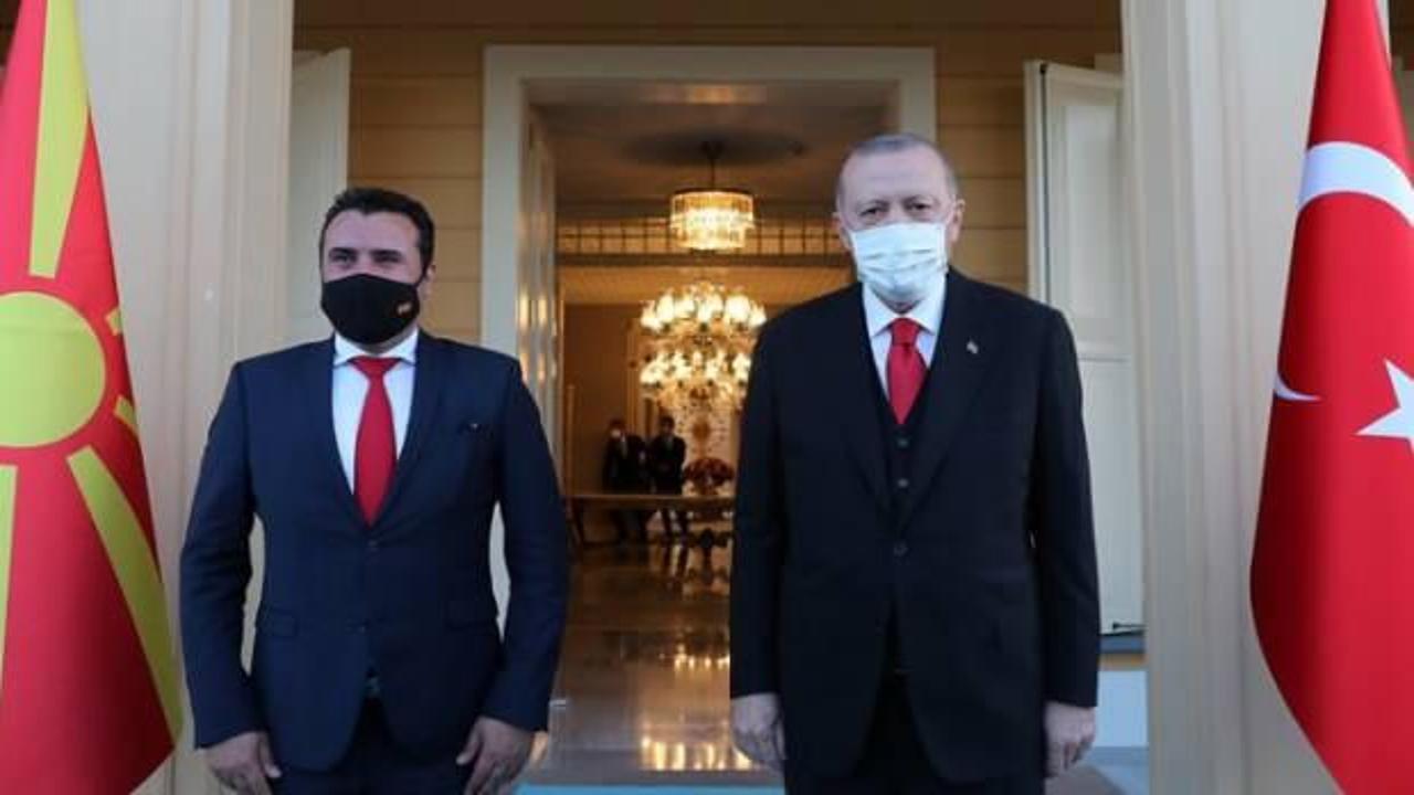 Cumhurbaşkanı Erdoğan Makedonya Başbakanı Zaev'i kabul etti