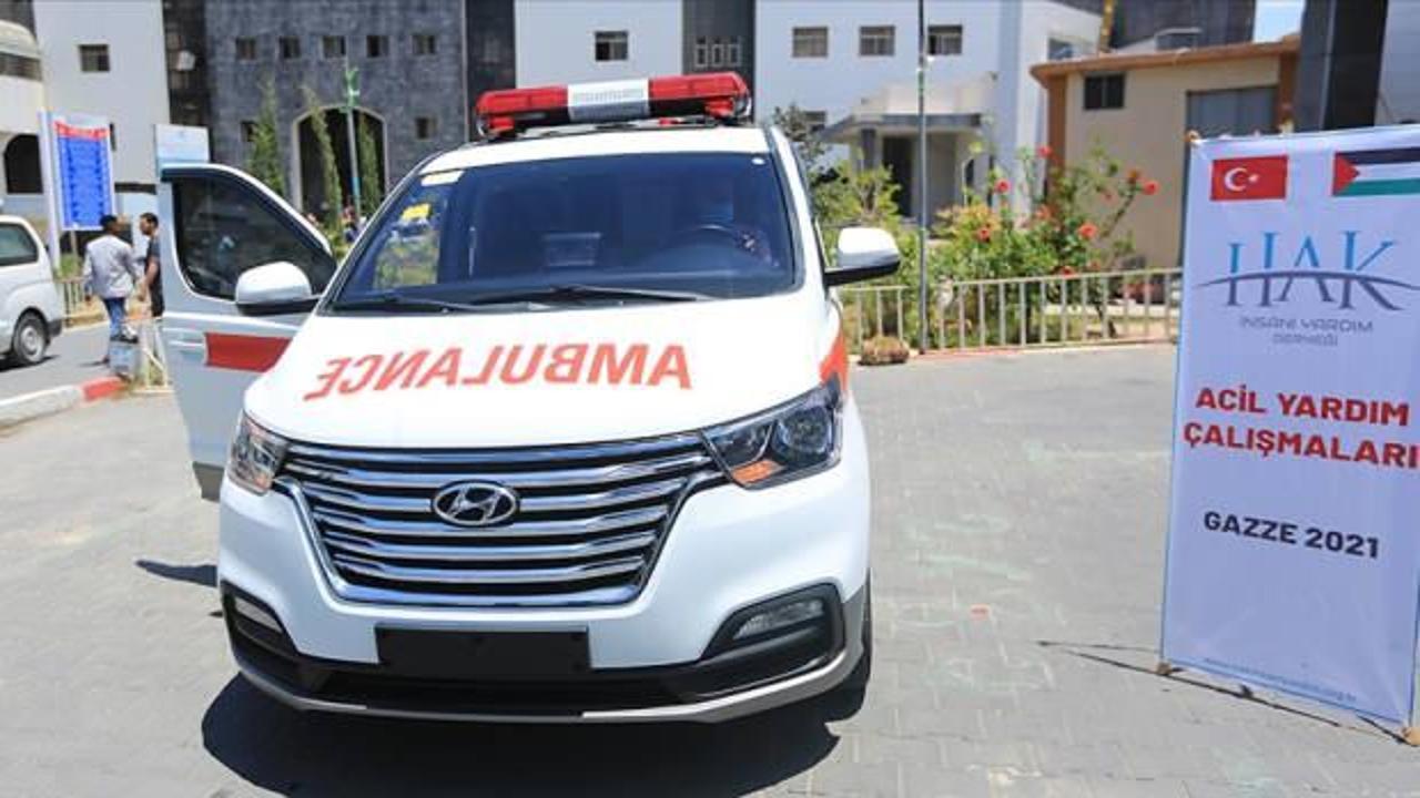 Hak İnsani Yardım Derneğinden Gazze'ye ambulans desteği