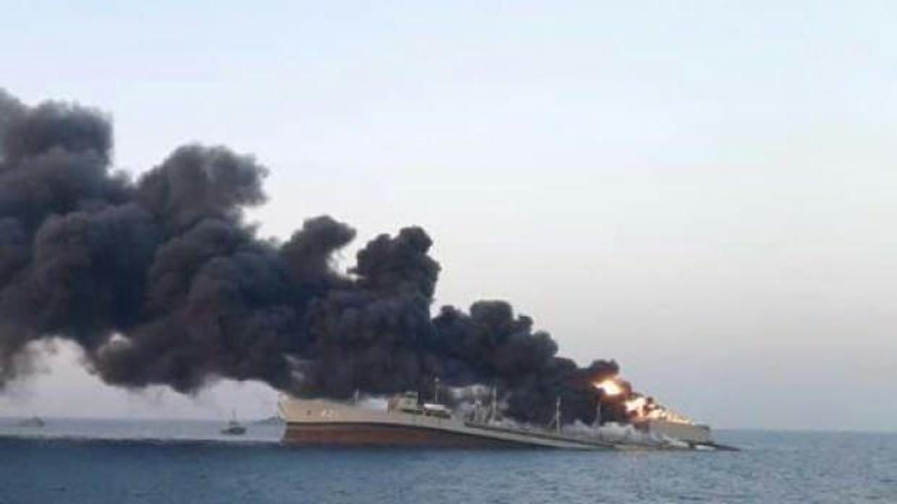 İran'a büyük şok: Donanmanın en büyük gemisi battı