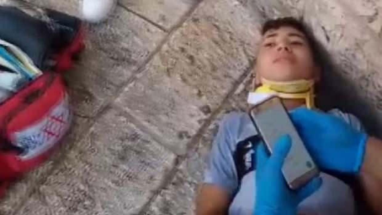 İsrail polisi, bisikletine Filistin bayrağı takan çocuğu yaraladı