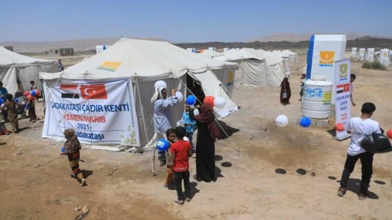 Sadakataşı Yemen’de çadır kent açılışı gerçekleştirdi