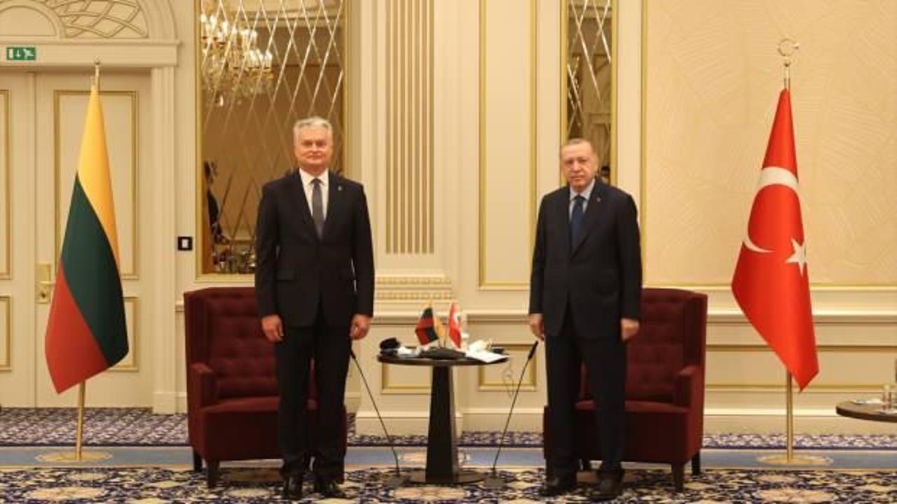 Cumhurbaşkanı Erdoğan, Litvanya Cumhurbaşkanı Nauseda ile görüştü