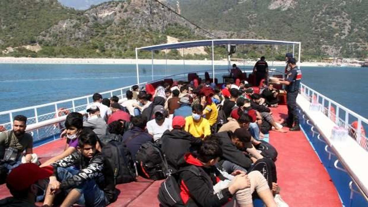 Fethiye’de 97 kaçak göçmen yakalandı