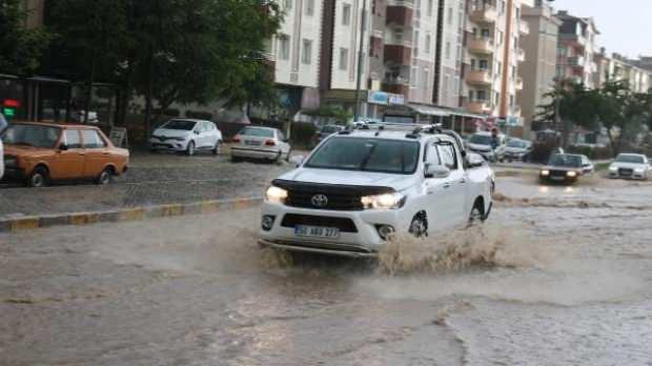 Nevşehir’de sağanak yağmur etkili oldu