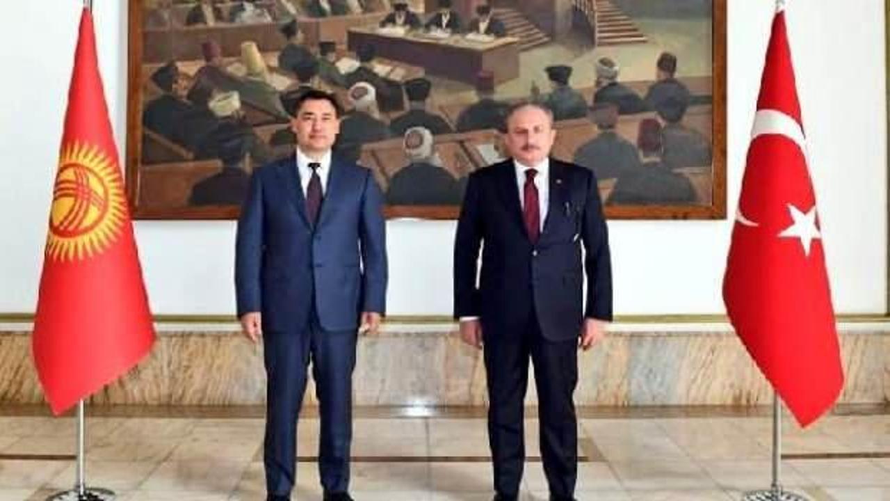 TBMM Başkanı Şentop, Kırgızistan Cumhurbaşkanı ile görüştü
