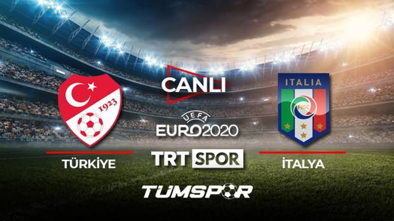 Türkiye İtalya maçı canlı izle! EURO 2020 TRT Türkiye İtalya maçı canlı skor takip!