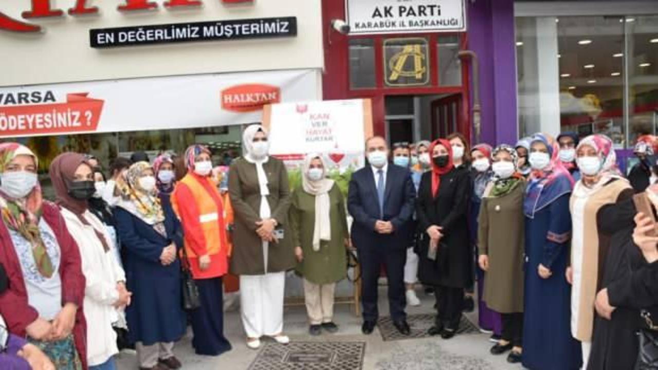 AK Parti Kadın Kolları’ndan Türk Kızılayı’na kan bağışı