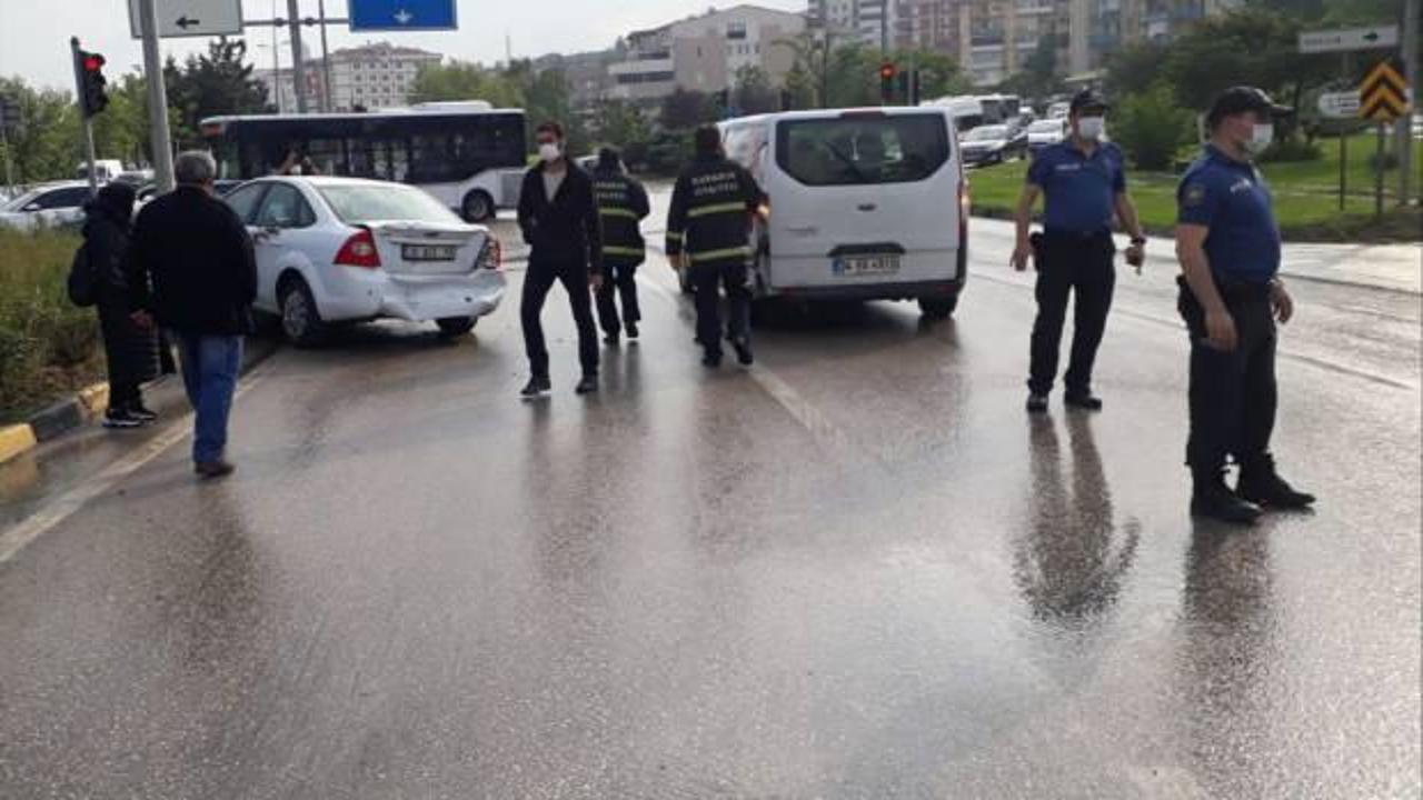 Karabük'te zincirleme trafik kazası: 1 yaralı