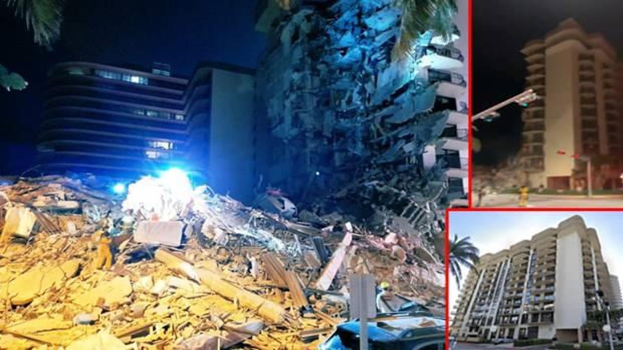 ABD'de 12 katlı binanın yarısı çöktü