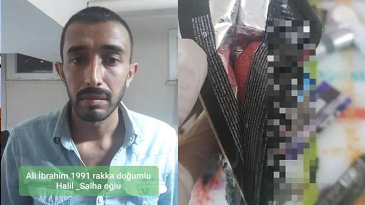 PKK'lı terörist çikolata ve kek ambalajlarına gizlediği patlayıcıyla yakalandı