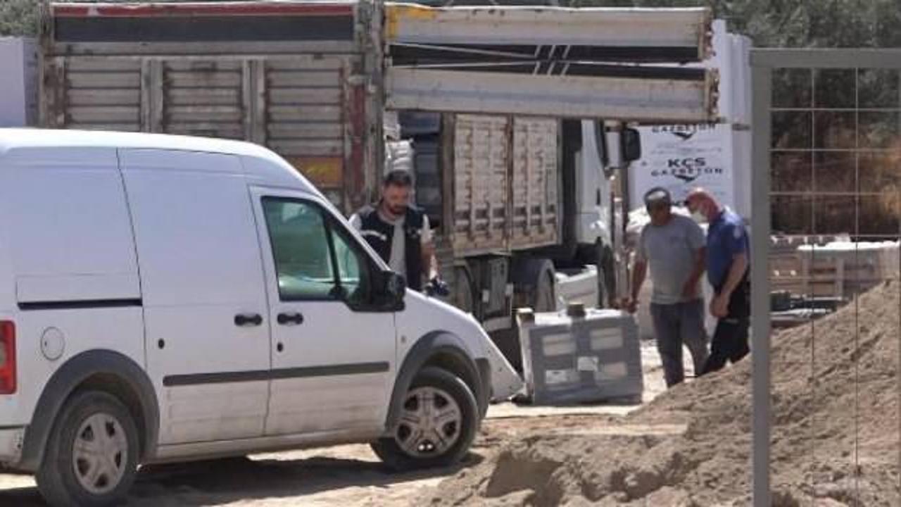 250 kiloluk seramik yüklü paletin altında kalan kamyon şoförü öldü