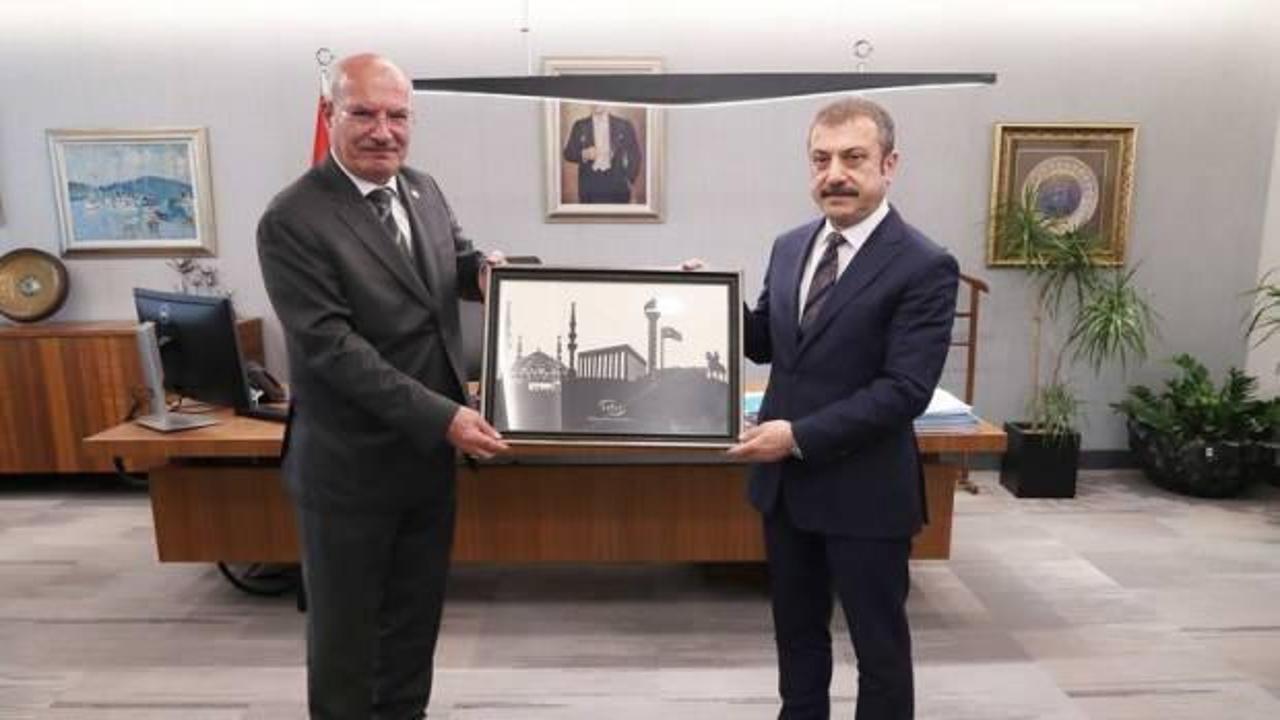 ATO heyetinden Merkez Bankası Başkanı Kavcıoğlu'na ziyaret