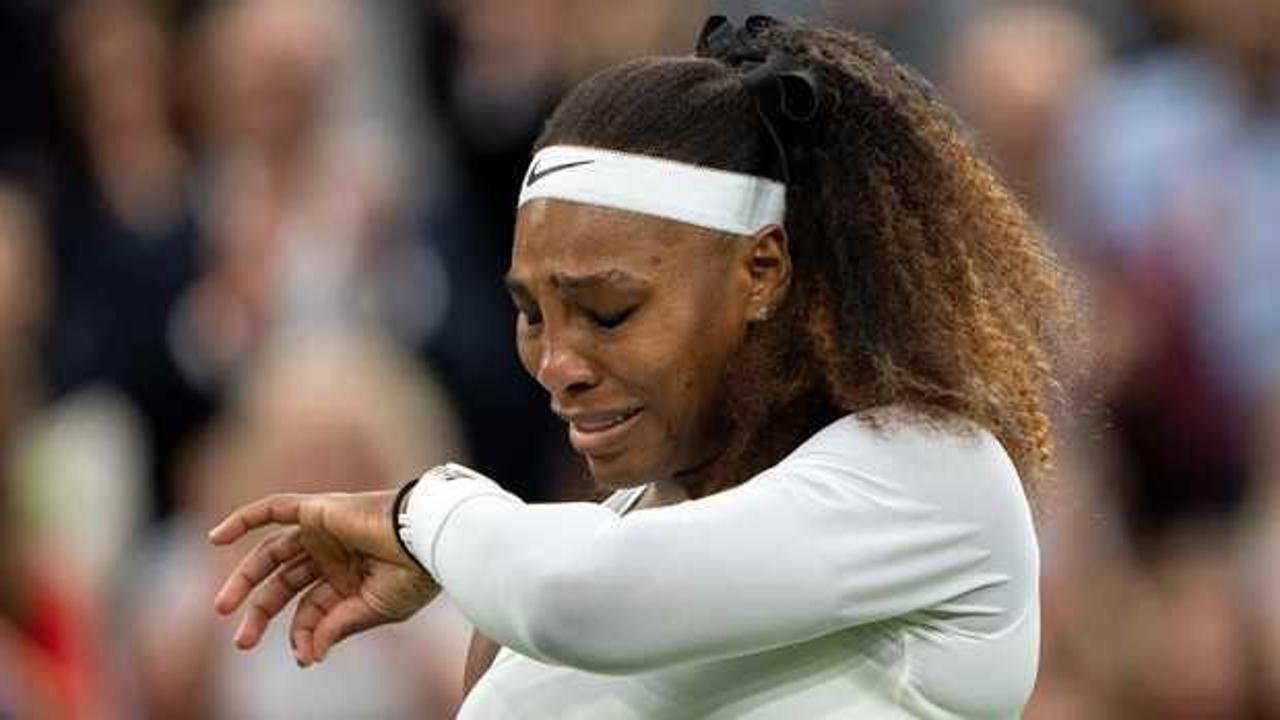  Wimbledon'da Serena Williams gözyaşlarıyla elendi