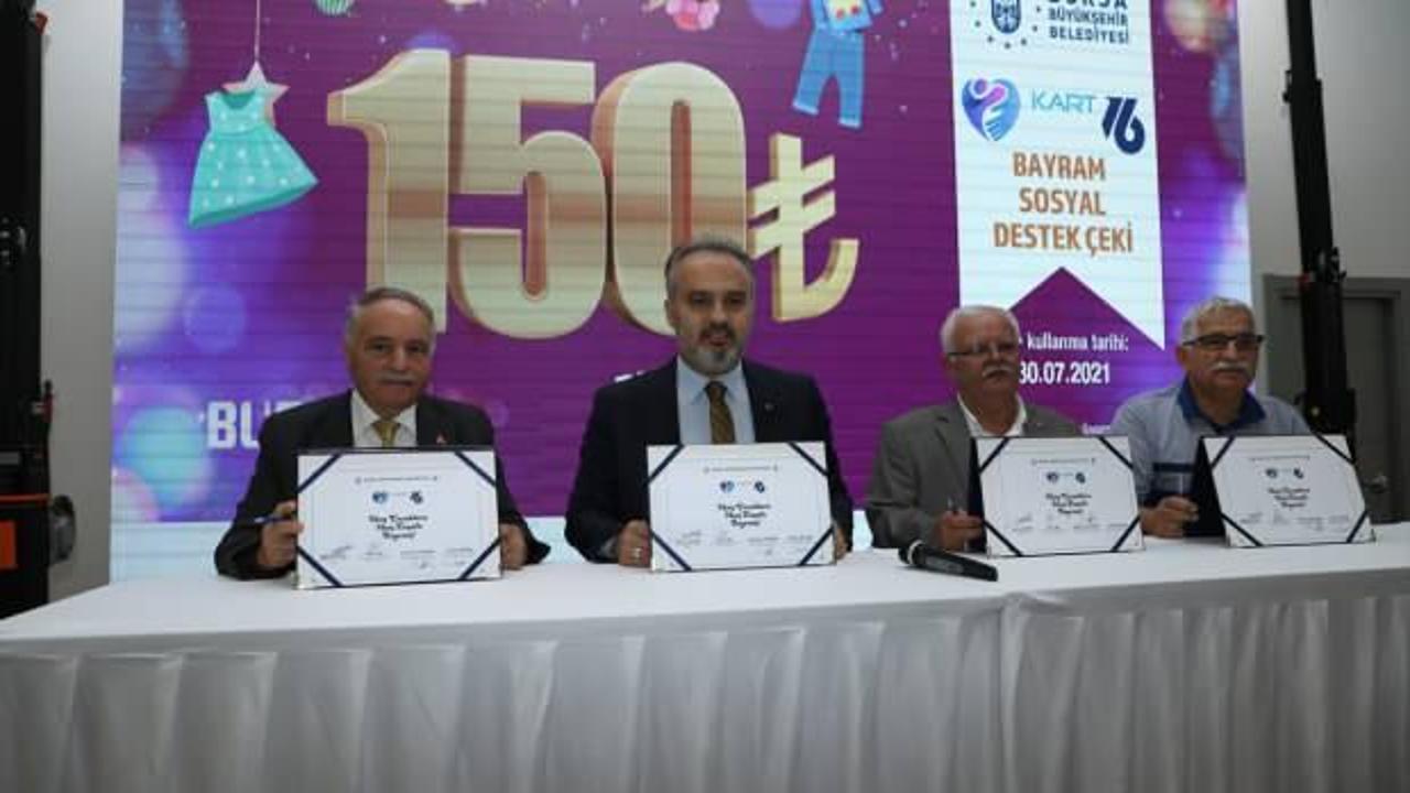 Bursa'da 15 bin çocuğa 150'şer liralık bayram çeki verilecek