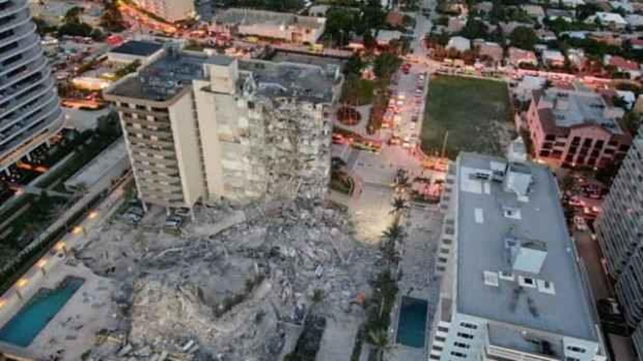Miami'de çöken 13 katlı binada ölü sayısı 54'e çıktı