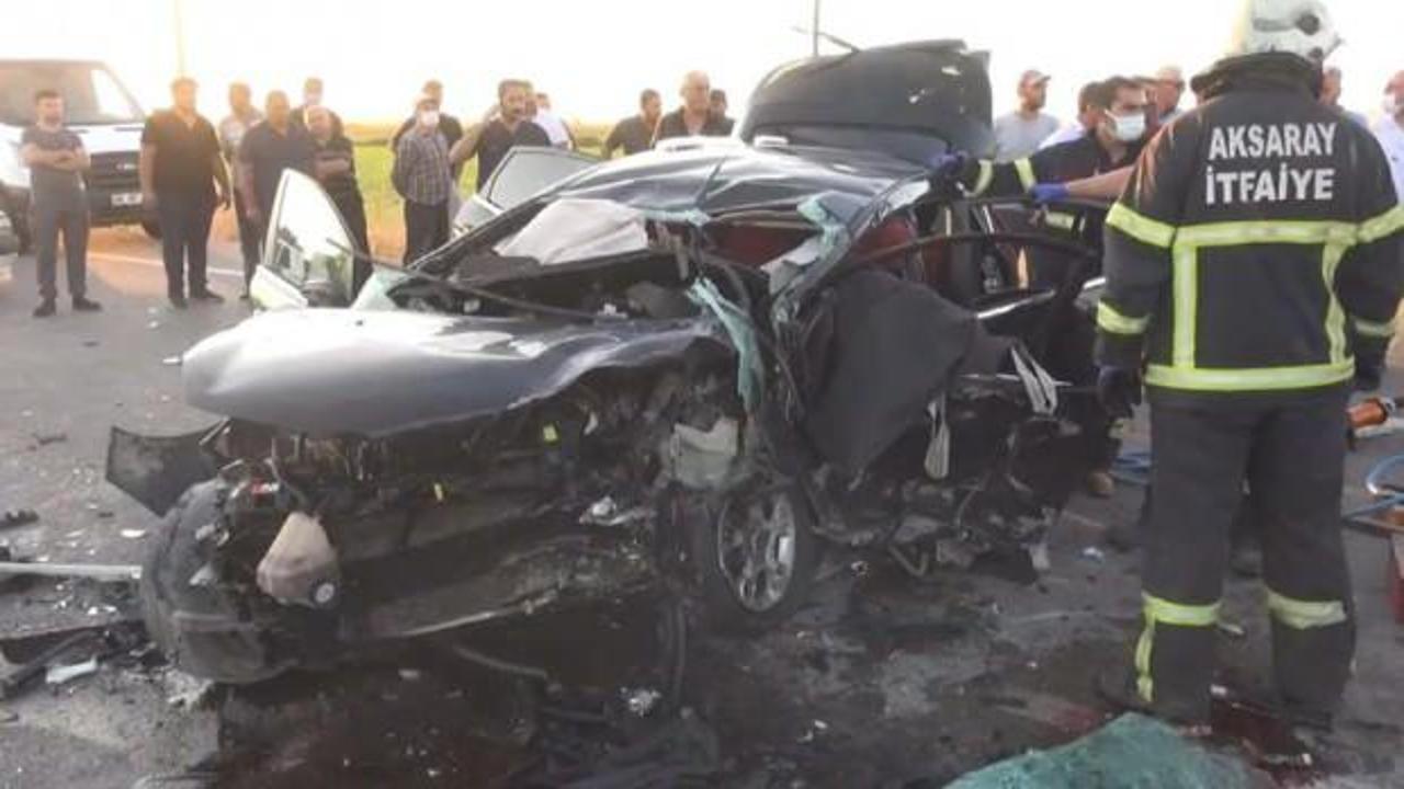 Aksaray'da 3 araçlı trafik kazası: 2 ölü, çok sayıda yaralı var