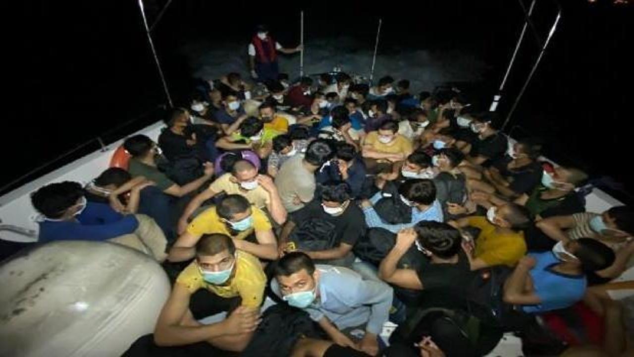 Bodrum'da 63 düzensiz göçmen yakalandı